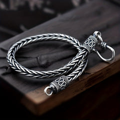 Vintage Silver Stainless Steel Men's Bracelet Knight Street Party Jewelry