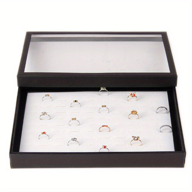 36 Holes Jewelry Box Transparent Earrings & Ring Storage