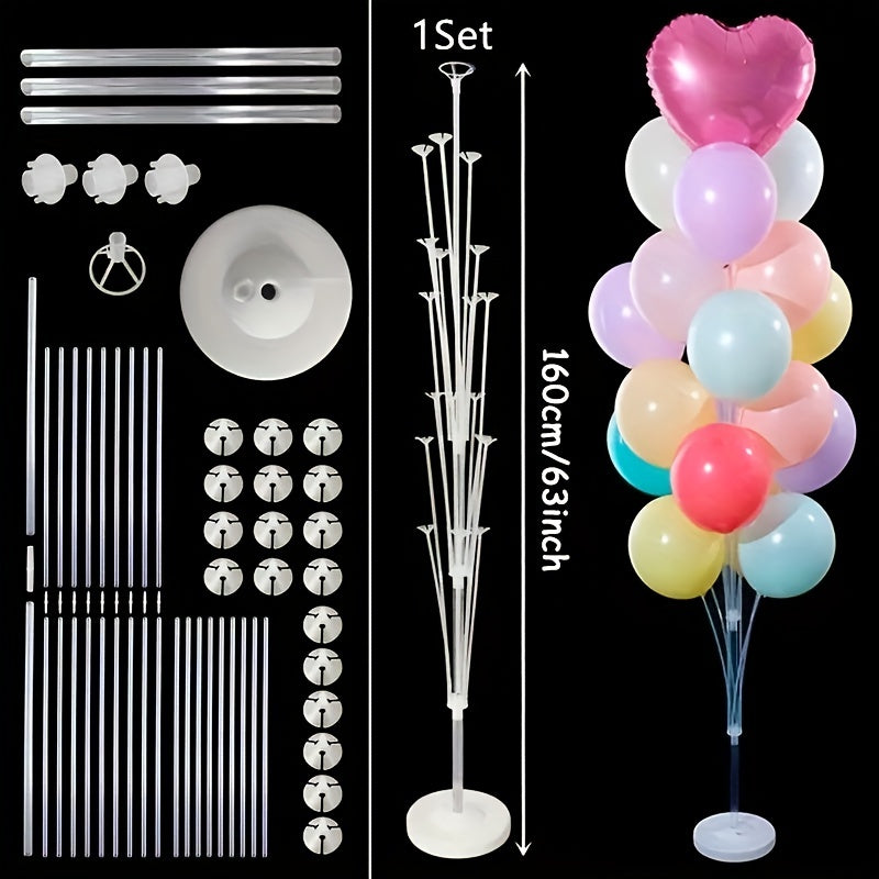19pcs Tube Balloon Standing Set Balloons Stand Holder for Birthday Party