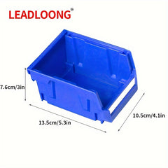 24pcs Stackable Plastic Storage Box Garage Tool Organizer 13.5x10.5x7.5"