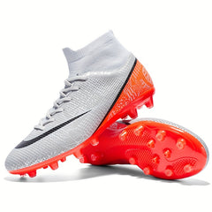 Men's Striped AG Cleat Soccer Shoes - Anti Skid & Breathable