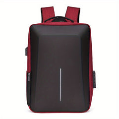 Men's Business Laptop Backpack USB Charging Port Anti-theft Travel Bag
