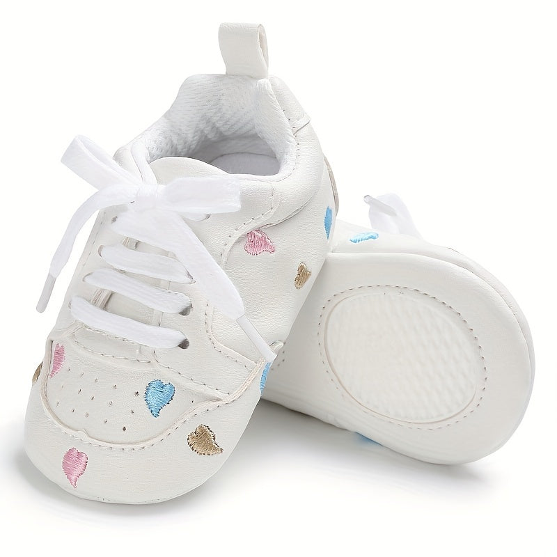Baby Girls Lightweight Non Slip Sneakers for Indoor Outdoor Walking