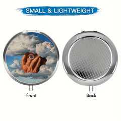 Cloud Eye Covering Medicine Box 3 Grid Portable Decorative Storage