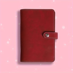 A6 Refillable Leather Budget Binder Mini Notebook Cover