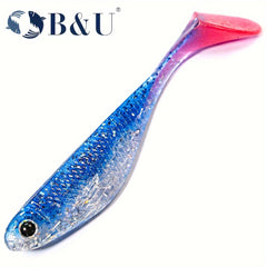 B&U 3pcs 8 Soft Plastic Swimbait Fishing Lure For Bass Trout Crappie