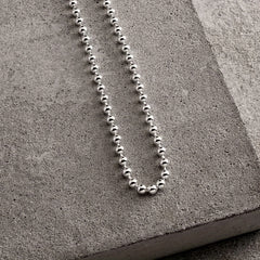 Daughter Titanium Steel Ball Chain Y2K Necklace