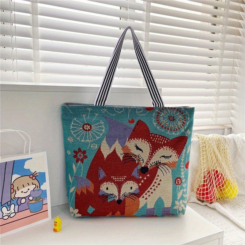 Animal Pattern Large Capacity Cartoon Shoulder Bag