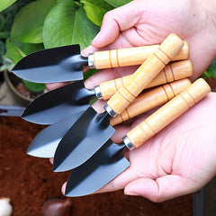 Small Shovel Flower Shovel Garden Shovel Mini Wooden Handle Spade Narrow