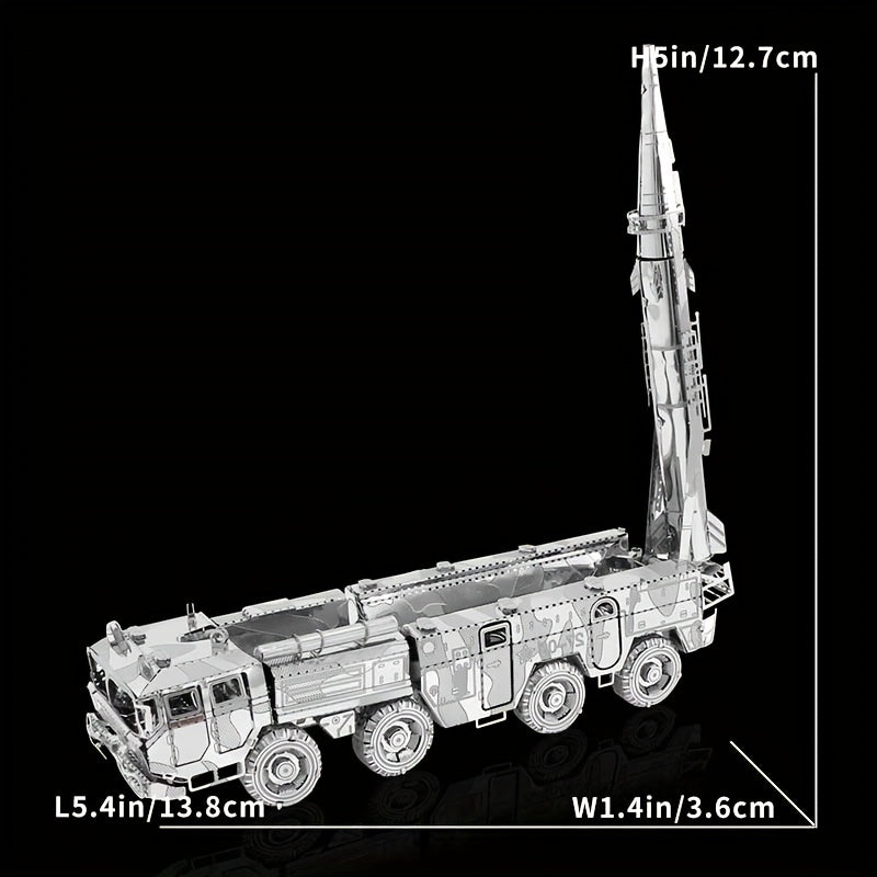 Missile Vehicle 3D Metal Puzzle Toy DIY Assembly Model