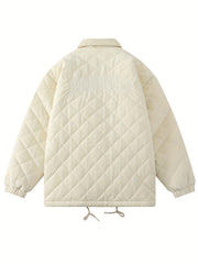 Men's Lapel Casual Winter Coat Chest Pocket Warm Thick Jacket