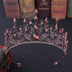 Crystal Wedding Tiara Rhinestone Princess Crown Bridal Costume Jewelry