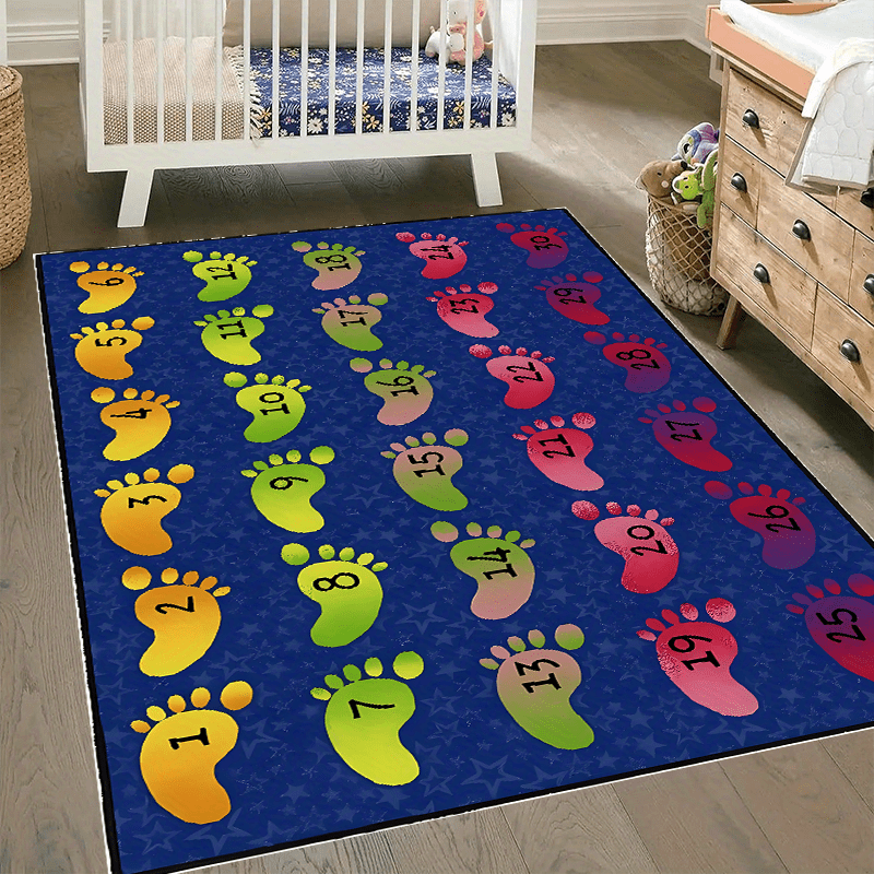 Digital Foot Game Pad Large Carpet Area Mat Non Slip Floor Mat