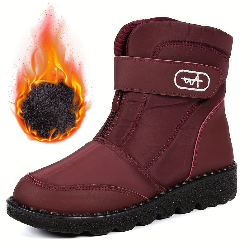 Women's Winter Snow Boots Faux Fur Lined Waterproof Mid Calf