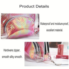 Women's Travel Cosmetic Bag Zipper Handbag Storage Pouch for Business Trip