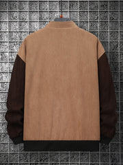 Men's Vintage Stand Collar Button Jackets for Spring & Fall