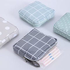 Portable Sanitary Napkin Storage Bag Mini Zipper Coin Purse