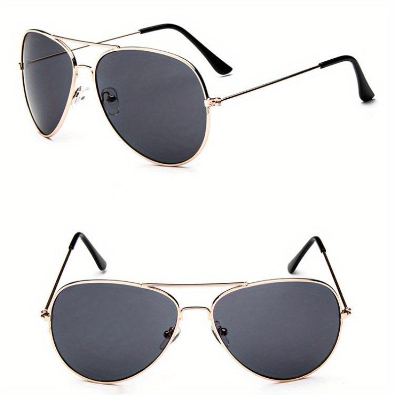 Retro Metal Frame Sunglasses Men's Sports Glasses