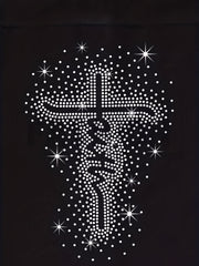  Art Letter Print High Rise Leggings