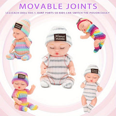2pcs Y2K Style Sleeping BJD Reborn Dolls in Vibrant Colors