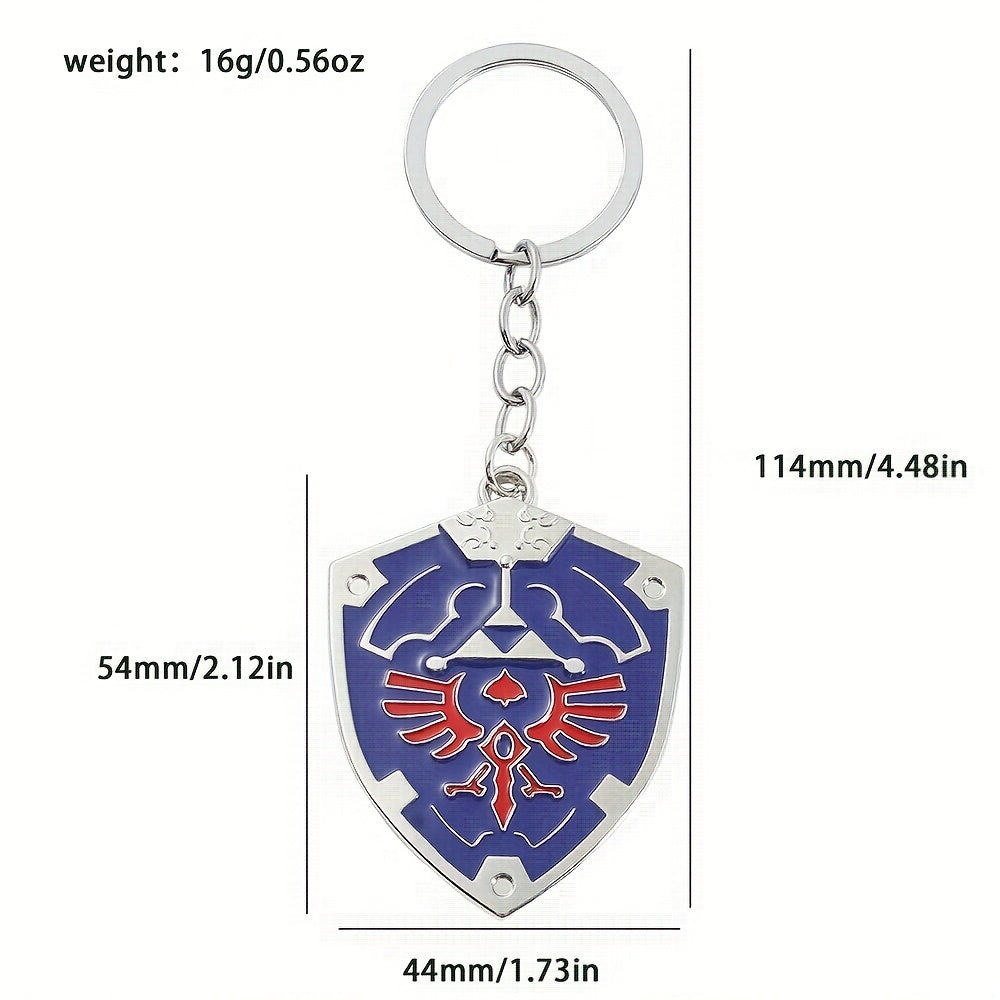 Shield Pendant Keychain Car Bag Pendant