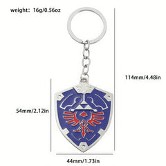 Shield Pendant Keychain Car Bag Pendant