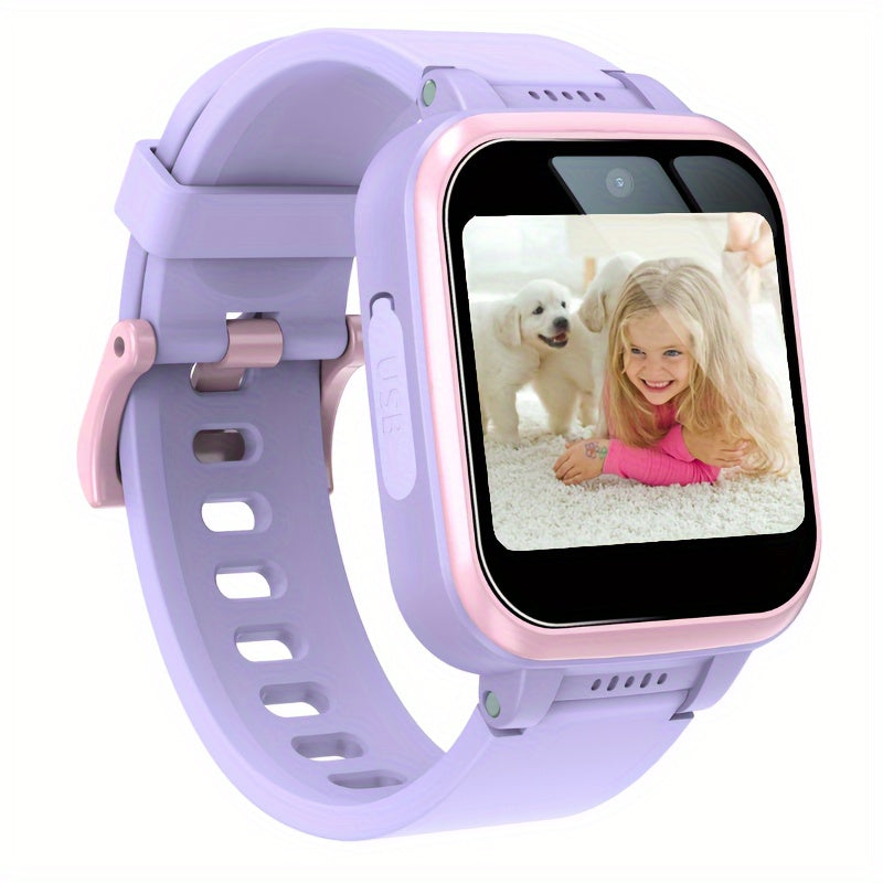Kids Puzzle Smart Watch HD Touch Screen Camera Music Player Flashlight