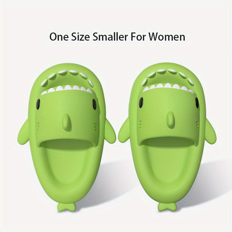 QYA Novelty Shark Slippers Cloud Slides Couple Anime Lightweight Non Slip Shoes