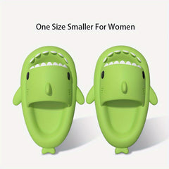 QYA Novelty Shark Slippers Cloud Slides Couple Anime Lightweight Non Slip Shoes