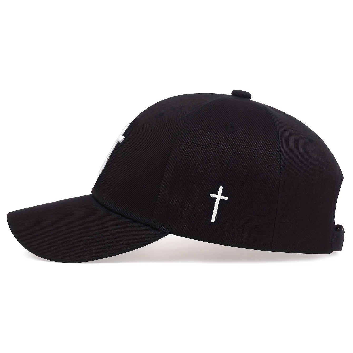 Cross Embroidery Baseball Cap Solid Casual Dad Hats Unisex Sunscreen