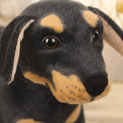 Lifelike Plush Dog Doll Home Decoration Creative Prop Gift