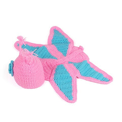 Hand-Knitted Butterfly Princess Costume for Infant Newborn Photography Props