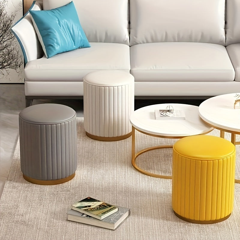Italian Style Round Stool Light Tea Table Stool