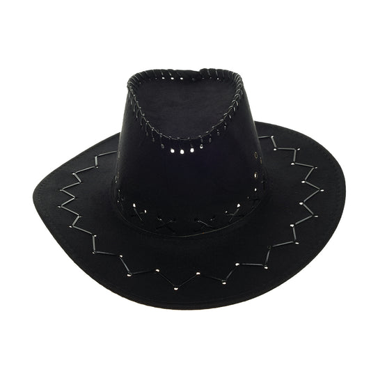 Suede Wide Brim Cowboy Hat for Women Men - Unisex Western Hat