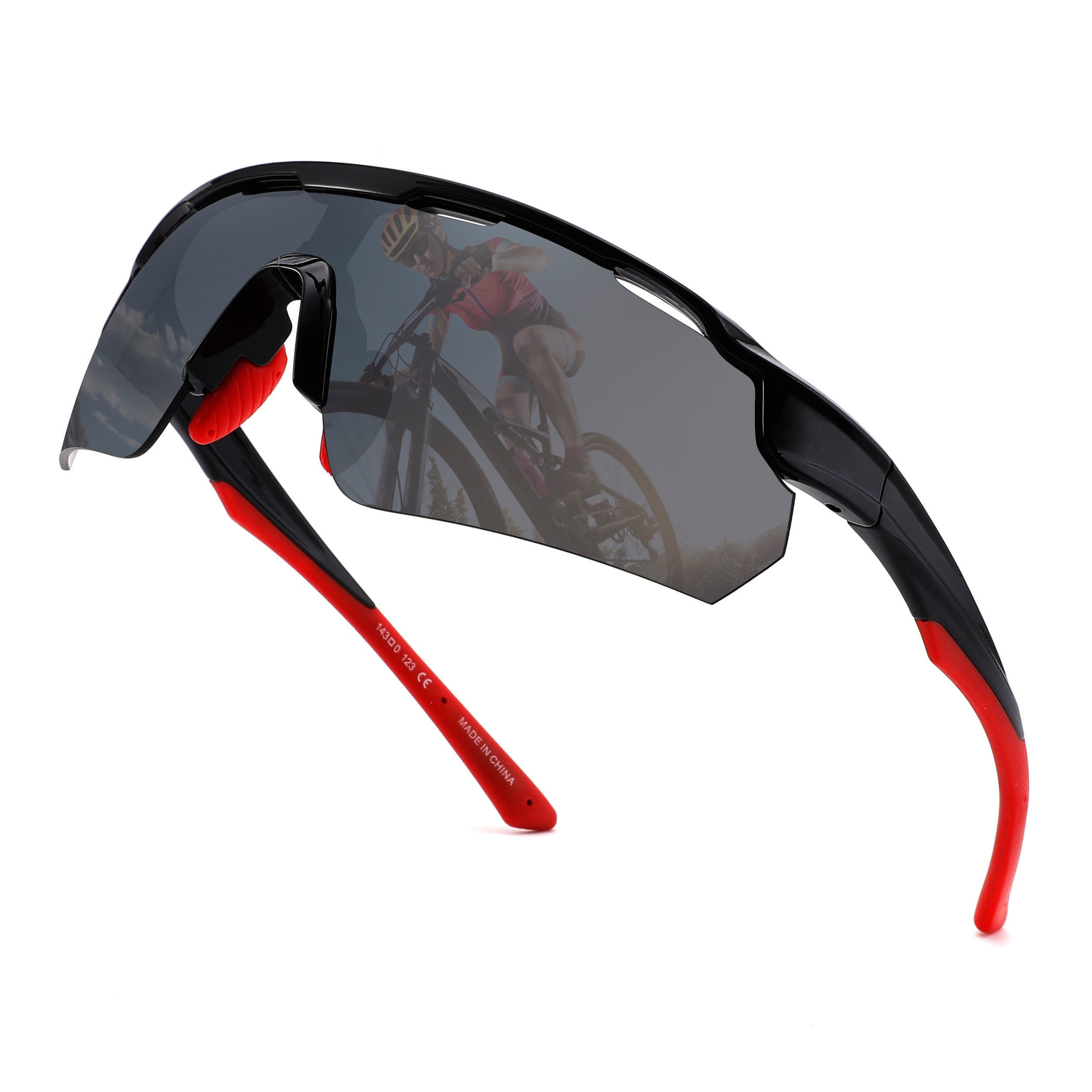 Men's Sports Sunglasses Outdoor Riding Polarized Anti UV Glasses