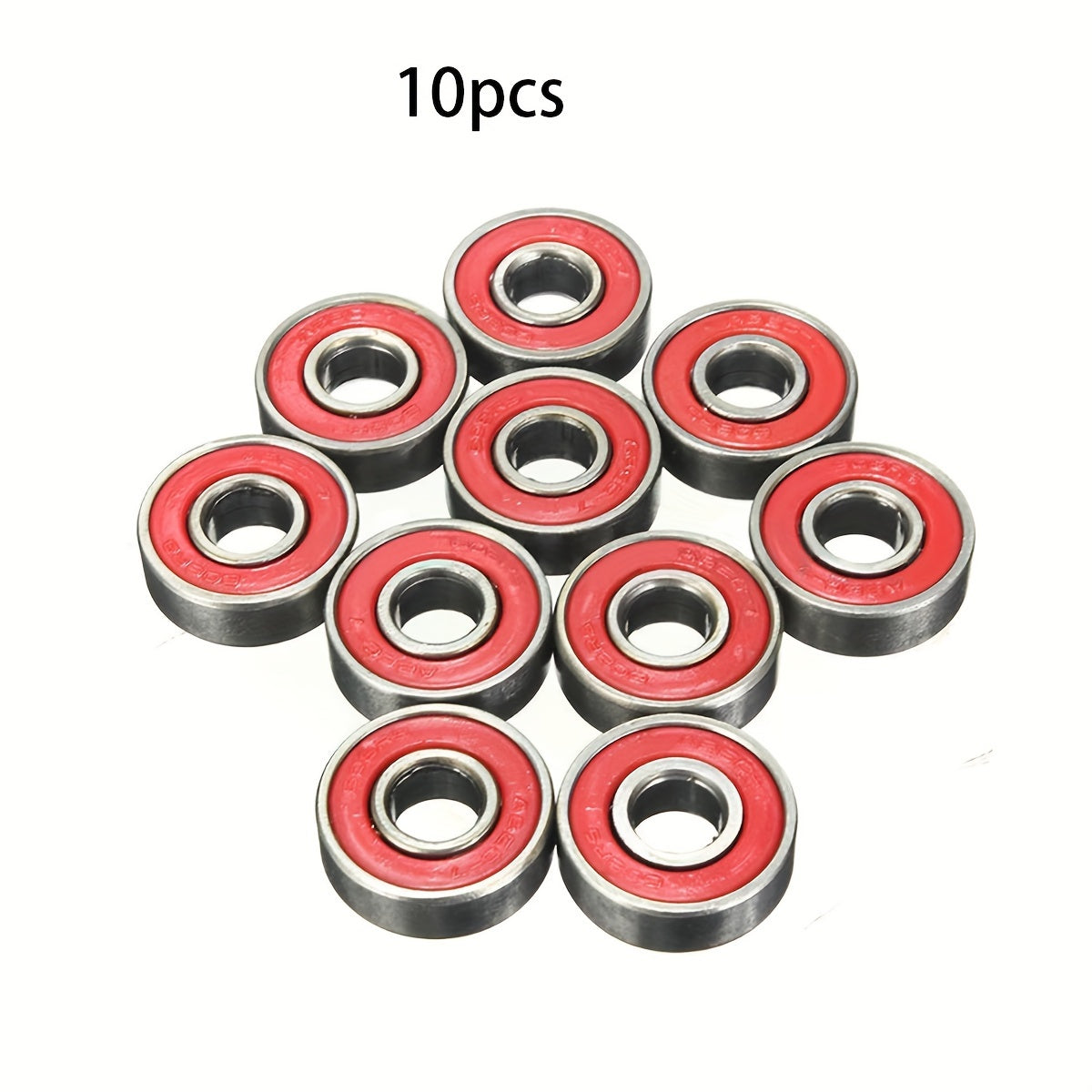 10pcs Skateboard Bearing Wheels Longboard Roller Skate Accessories