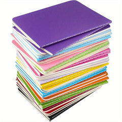 36 Mini Notepads Bulk Set Colorful Covers & Elastic Pen Holder