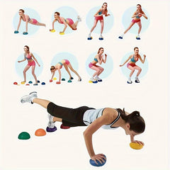 Fitness Yoga Massage Ball Half Round Sensory Balance Training Ball