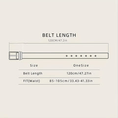 Vintage Western Cowboy Head Men's Belt PU Leather