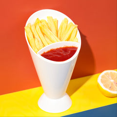 French Fries Holder Potato Chips Cup Salad Cup Snack Cup 16cm