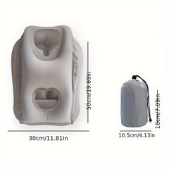 Inflatable Travel Pillow for Neck and Waist Support, Portable and Comfortable