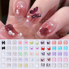 Resin Butterfly Nail Charms for Nail Art and Earring Decor
