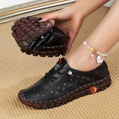Women's Lace up Soft Sole Walking Shoes Anti-slip Casual Shoes