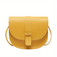 Minimalist Crossbody Bag Faux Leather Flap Purse