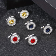 Crystal Cufflinks Suit Button Cufflinks Shirt Studs Accessories