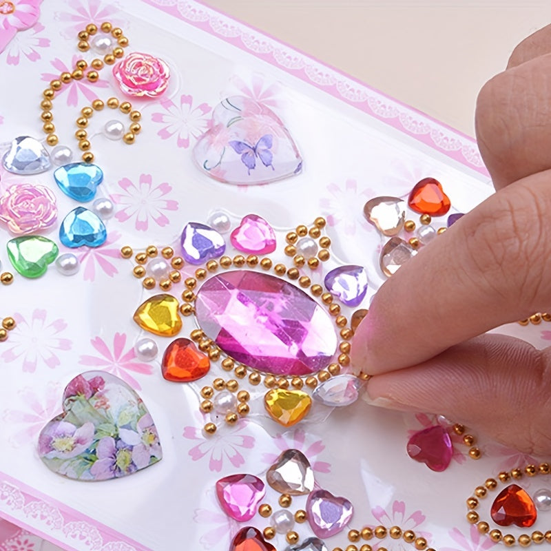 Princess Rewards Gems Stickers for Kids and Girls