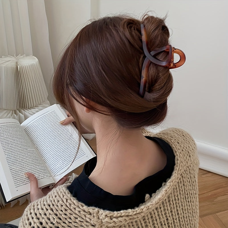 Amber Matte Hair Claw Clip for Thick Hair