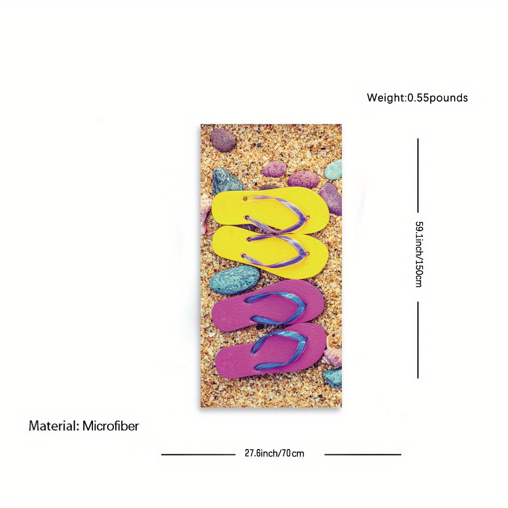 Microfiber Beach Towel Oversized Soft Absorbent Dry Fast 152 x 76 cm
