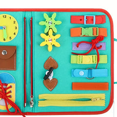 Educational Busy Board Montessori Toys for Toddlers Great for Travel
