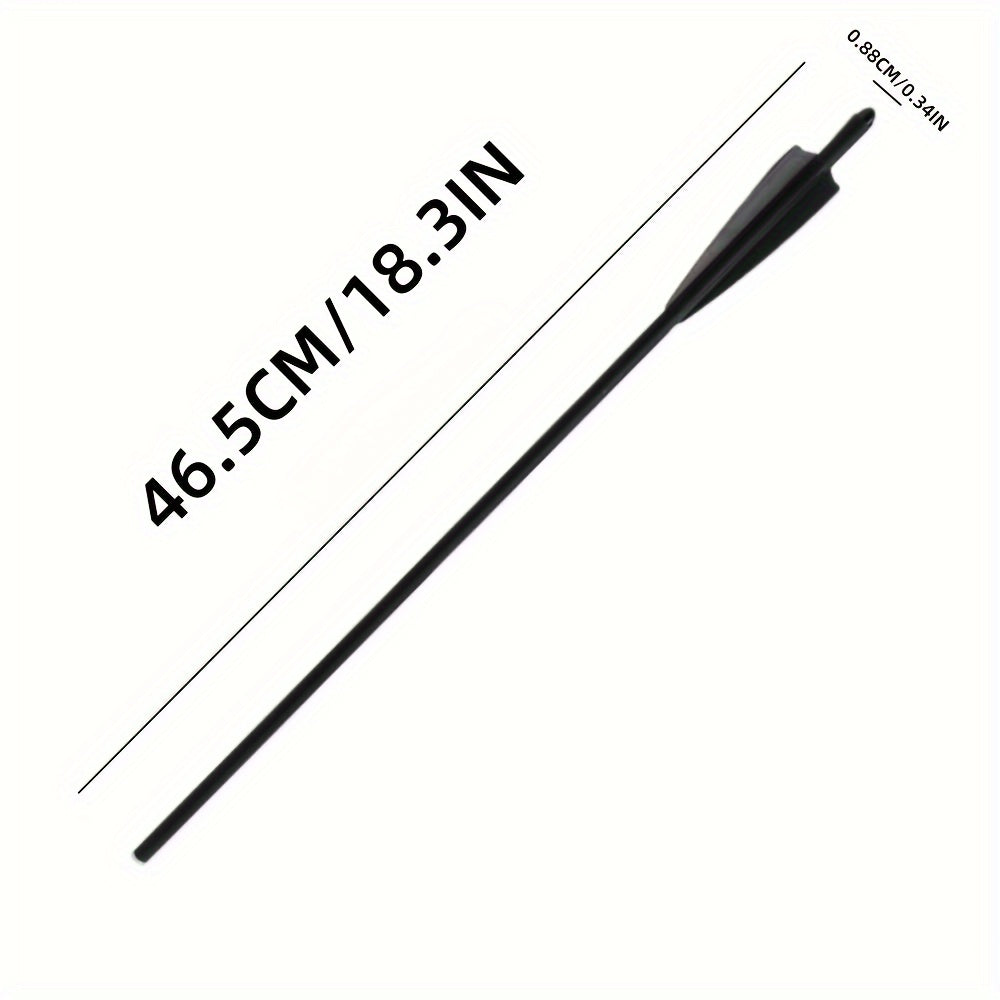 12pcs 18 inch Carbon Fiber Shield Feather Bowfishing Accessory